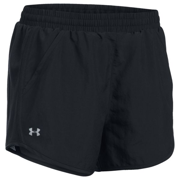 Short Under Armour Women Fly By negro