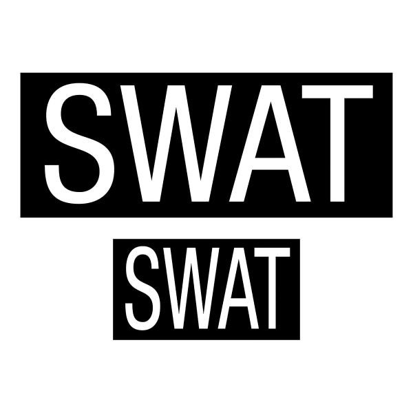 Parche Swat set de 2 u. negros