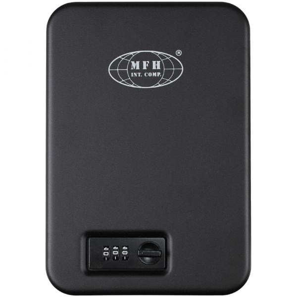 MFH cassette de seguridad metálico negro