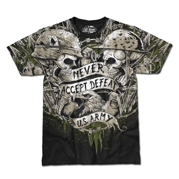 Camiseta Army Never Accept Defeat