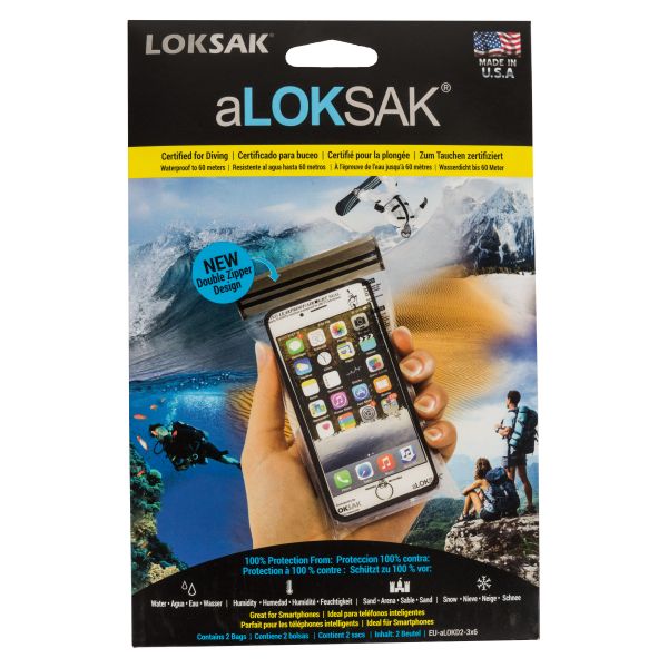 aLoksak paquete de 2 unidades 7.6 x 14 cm