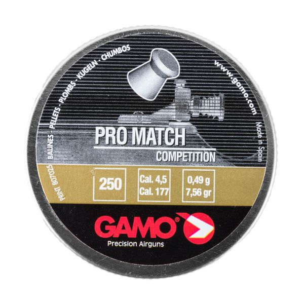 Gamo balines Pro-Match glatt 4.5 mm 250 u.