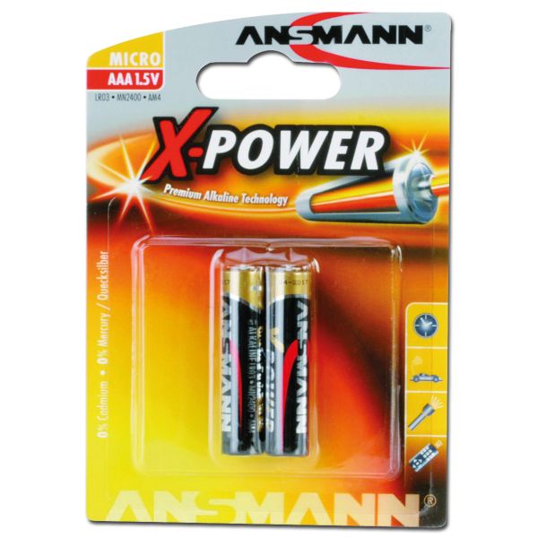 Pilas Ansmann Micro AAA X-Power 2 unids
