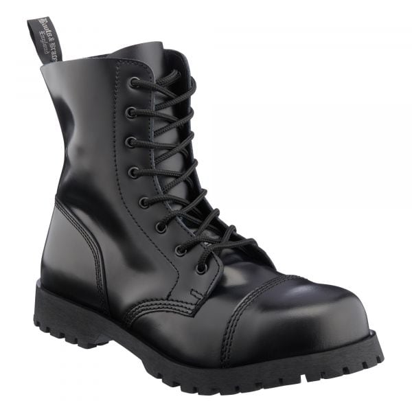 Boots & Braces bota 8 ojales negro
