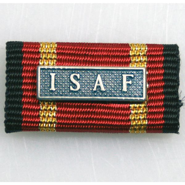 Medalla al servicio ISAF color plateado