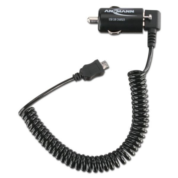 Cargador para coche USB & Micro cable USB Ansmann 1A