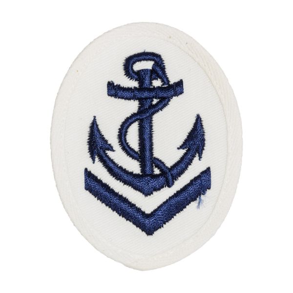 Insignia de rango NVA VM Obermaat carrera marítima blanca