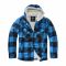 Brandit chaqueta Lumberjacket Hooded negra azul