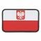 Parche 3D bandera Polonia con escudo a colores