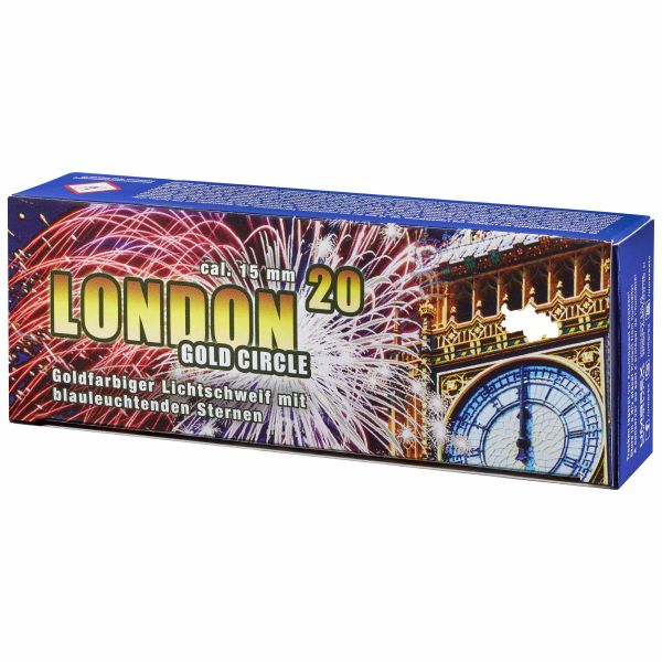 Umarex Fuegos artificiales London Gold Circle caja de 20 u.
