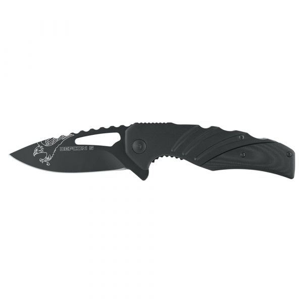 Defcon 5 navaja Tactical Folding Knife Delta negro