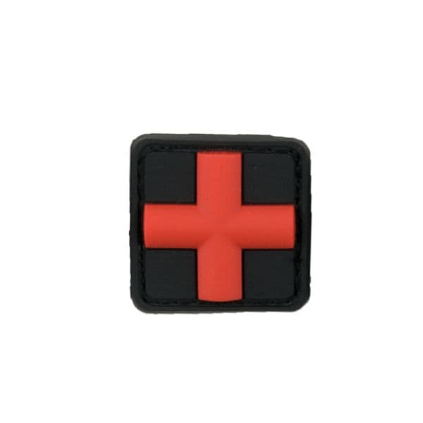Parche 3D Red Cross Medic blackmedic 25 mm