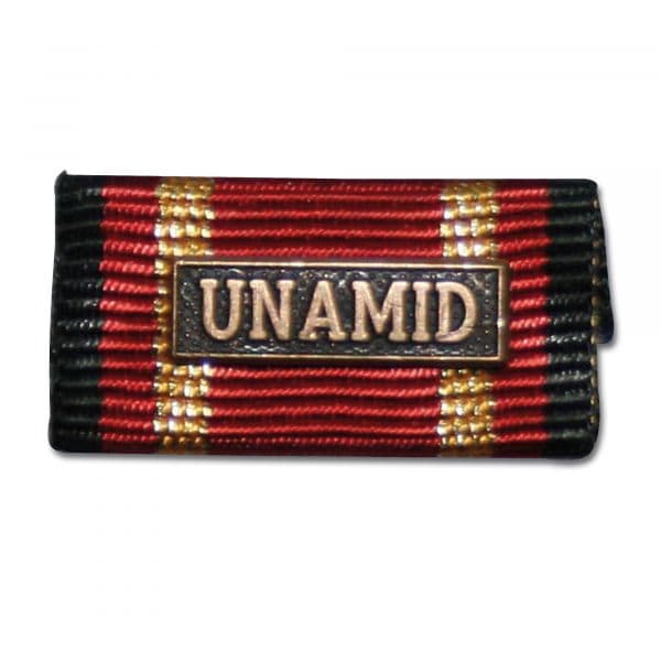 Placa de la orden por misiones en el extranjero UNAMID bronce