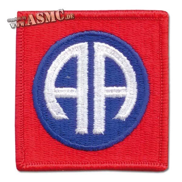 Insignia textil US 82nd Airborne a colores