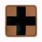 Parche 3D Red Cross Medic marrón/negro