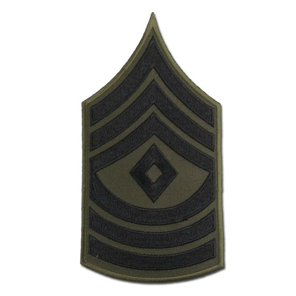 Distintivo de rango US Textil negro First Sergeant