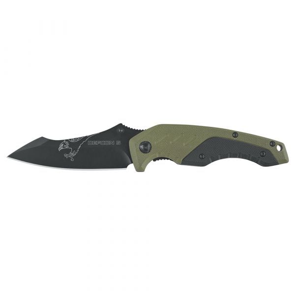 Defcon 5 navaja Tactical Folding Knife Kilo verde negra