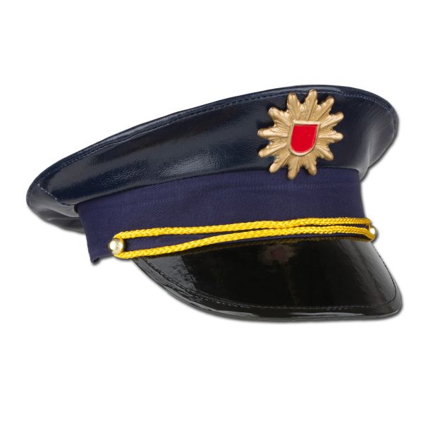 Gorra de policía para niños color azul