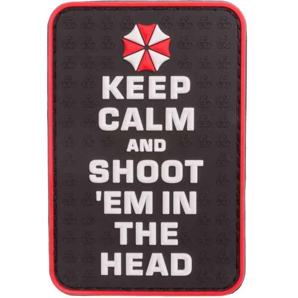 Parche - 3D JTG Keep calm and shoot em in the head