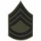 Distintivo textil de rango US Sergeant FC negro
