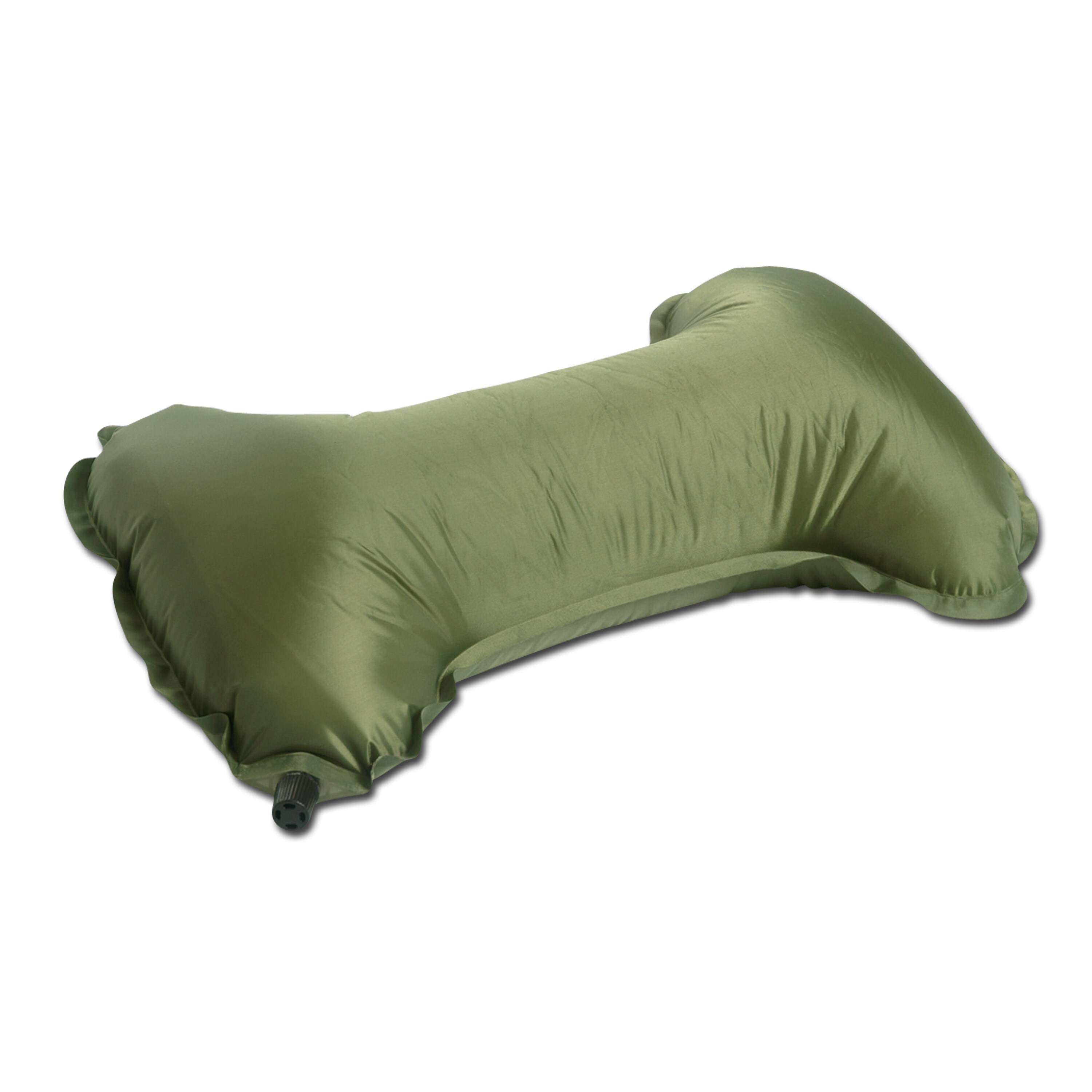 Almohada hinchable verde oliva con bolsa transporte Miltec saco dormir acampada 