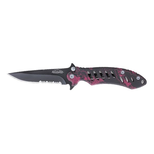 Cuchillo Remington F.A.S.T. Zombie Hunter plegable negra/rojo