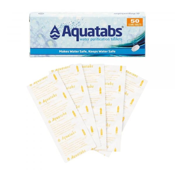 MFH Medentech Tabletas p/ purificación de agua Aquatabs 50 tabl.