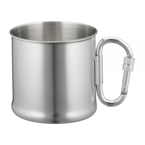 Mil-Tec taza con mosquetón acero inoxidable 500 ml
