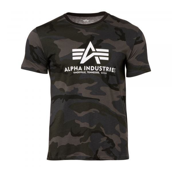 Alpha Industries Basic Camiseta black camo
