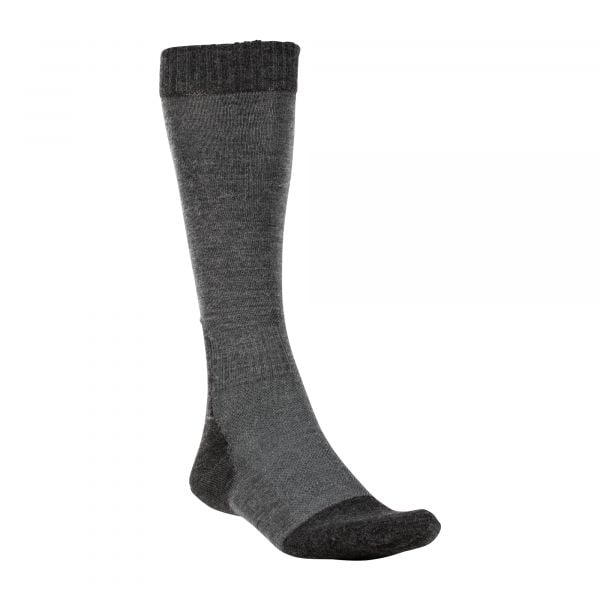 Woolpower calcetín Skilled Liner Knee-High gris oscuro negro