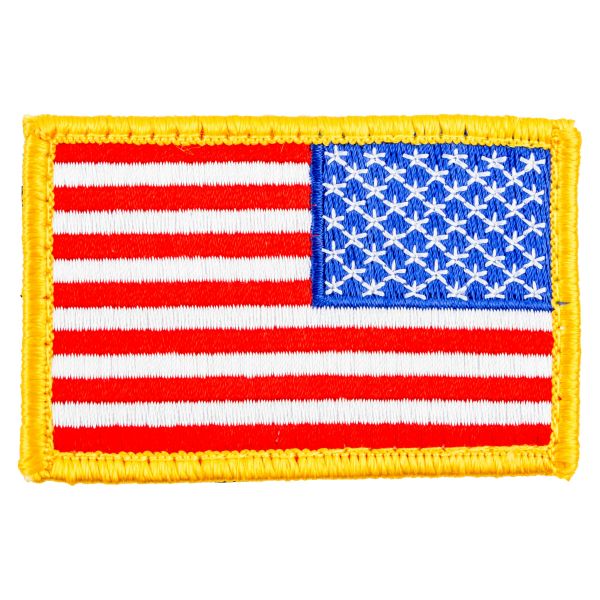 Insignia Bandera US con velcro a colores derecha