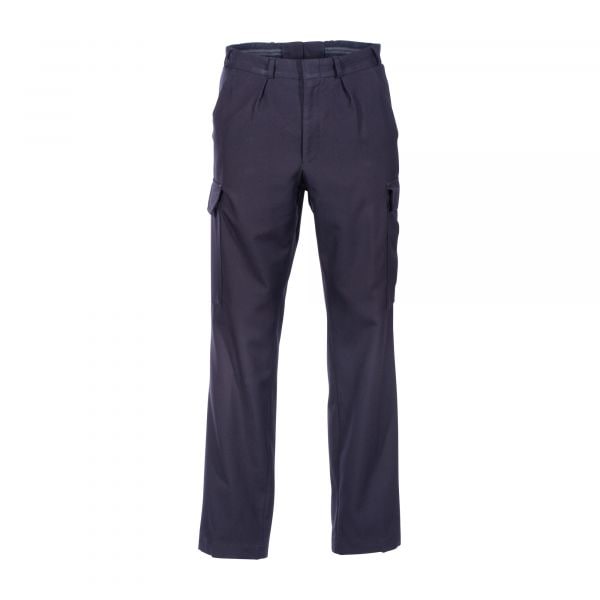 BW FW Pantalón de uniforme lana virgen azul oscuro usado