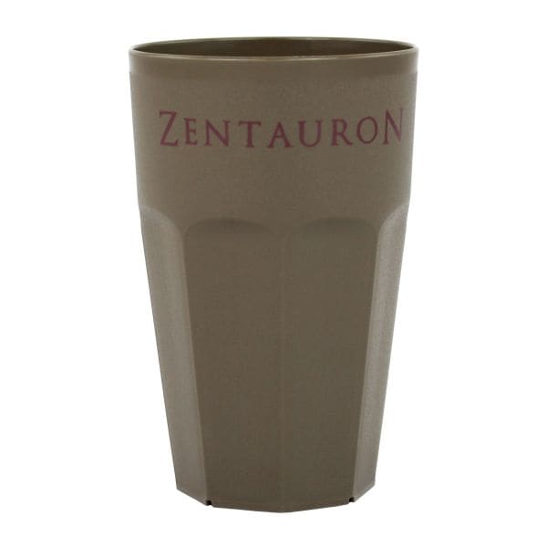 Zentauron vaso de café reutilizable 300 ml gris marrón