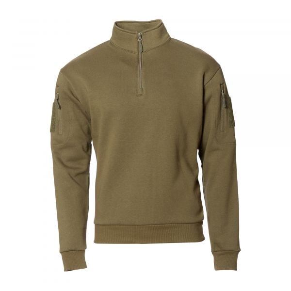 Mil-Tec Tactical Sudadera Sweatshirt con Zipper ranger green