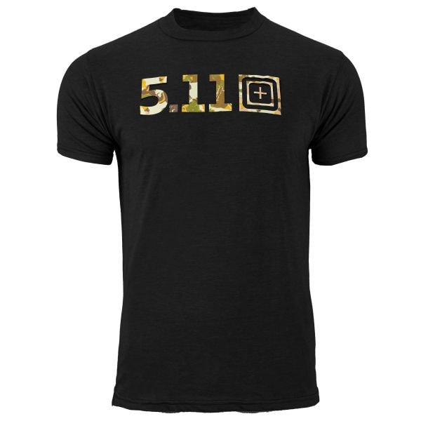 Camiseta 5.11 Shirt Legacy Camo Fill T-Shirt negra