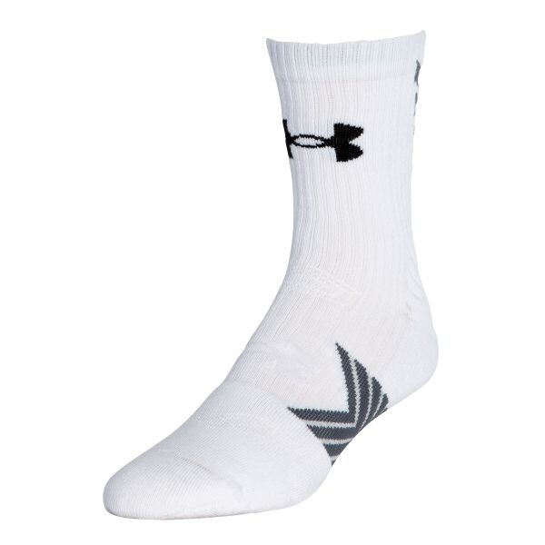 Calcetines Under Armour Undeniable Mid Crew blancos