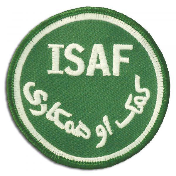 Distintivo ISAF redondo verde velcro