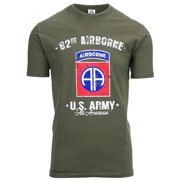 Camiseta Fostex Garments U.S. Army 82nd Airborne verde oliva