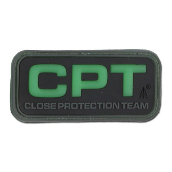 Parche 3D CPT Close Protection Team naval fosforescente