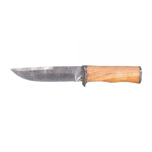 KH Security cuchillo damasco Outlander marrón gris