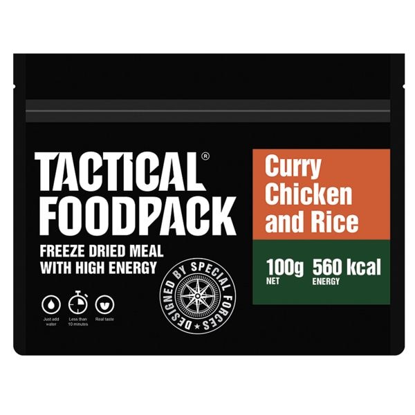 Tactical Foodpack Outdoor Alimento Pollo al curry con arroz