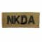 Insignia para ropa NKDA velcro caqui