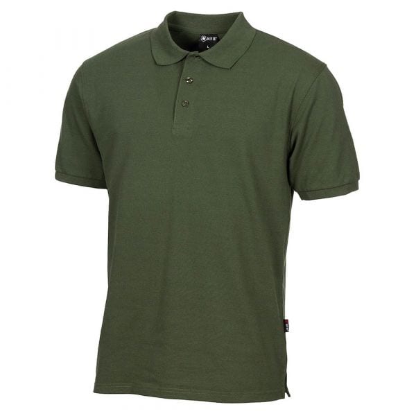 MFH camiseta polo con tapeta de botones verde oliva