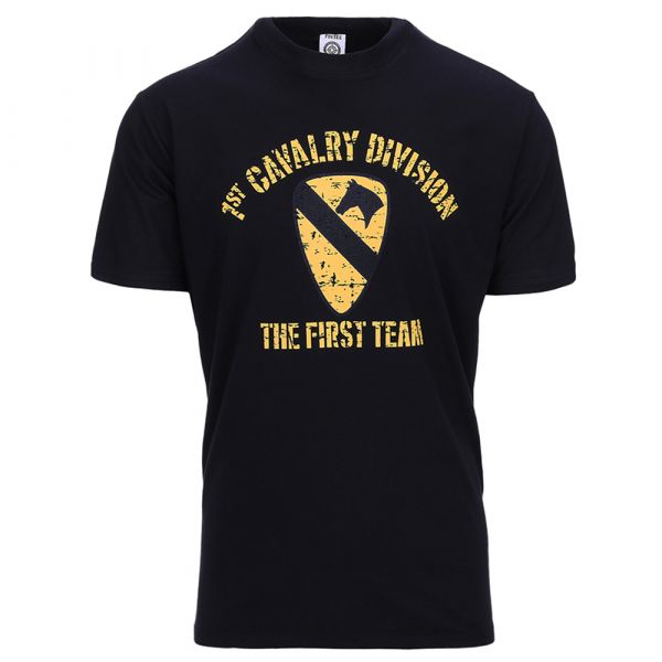 Camiseta Fostex Garments U.S. Army 1st Cavalry Division negra