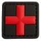 TAP 3D Parche Red Cross Medic blackmedic 25 mm
