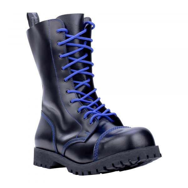 Boots & Braces bota 0-ojales azul negro
