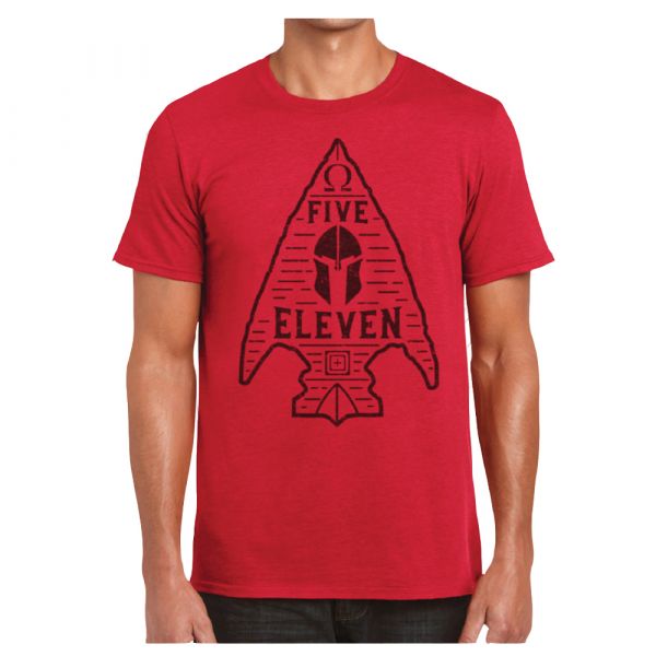 5.11 Camiseta Spartan Arrowhead red heather