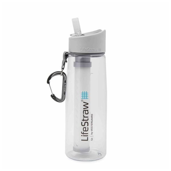 LifeStraw Botella de agua Go c/ filtro 2-Stage 0.65 L claro