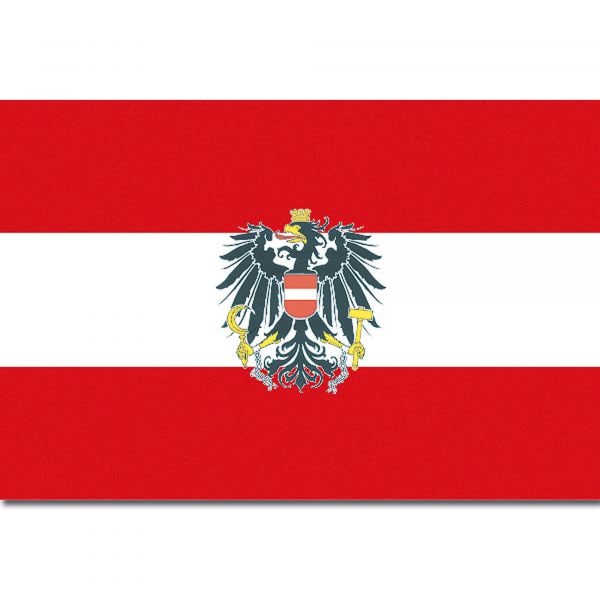 Bandera Austria (con escudo)