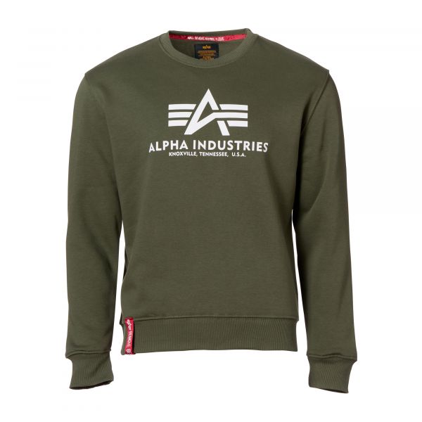 Alpha Industries suéter Basic Sweater black olive